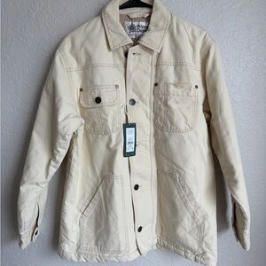NWT Alpine Design Quilted Lined Denim Chore Coat Khaki - Women’s Small - $98